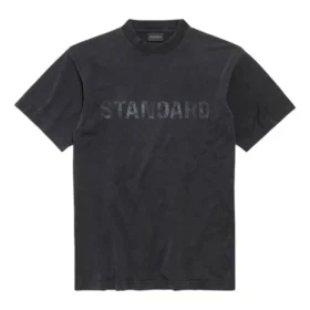 Standart Tişört Normal Kesim “Black Faded” 850261TTVC71041
