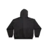 Sticky Note Fermuarlı Kapüşonlu Sweatshirt Orta Kesim “Siyah Soluk” 744457TOVD31055