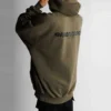 Strike 1917 Oversized Kapüşonlu Sweatshirt “Haki” 697879TMVH22930