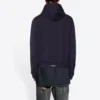 Tab Worn-Out Fermuarlı Kapüşonlu Kapüşonlular “Siyah” 697949TMVC21151