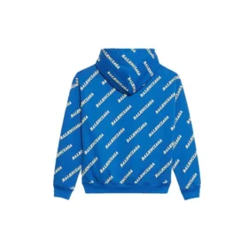 Tam Baskılı Alfabe Logolu Kapüşonlu İpli Kapüşonlu Sweatshirt Mavi 612959TIV715011 Tam Baskılı Alfabe Logolu Kapüşonlu İpli Kapüşonlu Sweatshirt Mavi 612959TIV715011