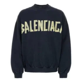Tape Type Bisiklet Yaka Sweatshirt “Mavi” 744701TOVB14140