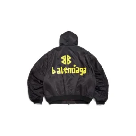 Tape Type Hafif Kapüşonlu Bomber Ceket “Siyah” 791103TPO041000