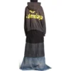 Tape Type Yırtık Cepli Kapüşonlu Sweatshirt Geniş Kesim “Koyu Gri” 744441TQVA98519