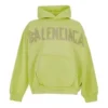 Tape Type Yırtık Cepli Oversized Kapüşonlular “Fluo Sarı” 744441TOVB17204