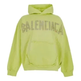 Tape Type Yırtık Cepli Oversized Kapüşonlular “Fluo Sarı” 744441TOVB17204