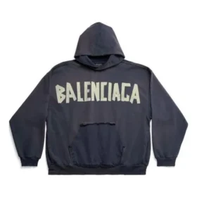 Tape Type Yırtık Cepli Oversized Kapüşonlular “Lacivert” 744441TOVB14140
