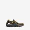 Taupe/Siyah/Neon sarısı renkli erkek yürüyüş sneaker’ı