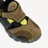 Taupe/Siyah/Neon sarısı renkli erkek yürüyüş sneaker’ı