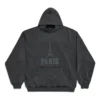 The Capital Of Fashion Kapüşonlu Sweatshirt Geniş Kesim “Black Faded” 803265TRVN41048