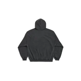 The Capital Of Fashion Kapüşonlu Sweatshirt Geniş Kesim “Black Faded” 803265TRVN41048
