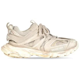 Track 1.0 Sneaker’lar “Soluk Bej ve Beyaz File ve Süet Benzeri Kumaş” 542436W3CN29700
