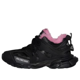 Track Sneaker’lar “Siyah Suni Kürk Pembe” 668555W3CQ61050