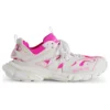 Track Sock Sneaker’lar “Beyaz ve Neon Pembe Örgü ve Naylon” 736328W3SKC9055