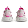 Track Sock Sneaker’lar “Beyaz ve Neon Pembe Örgü ve Naylon” 736328W3SKC9055