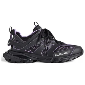 Track Sock Sneaker’lar “Siyah ve Açık Mor Örgü ve Naylon” 736328W3SKC1058