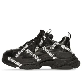 Triple S Logolu Sneaker’lar “Siyah” 536737W2FAB1090