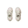 Triple S Logotype Sneaker’lar “Beyaz ve Pembe Teknik Malzeme” 654251W2FAB9050