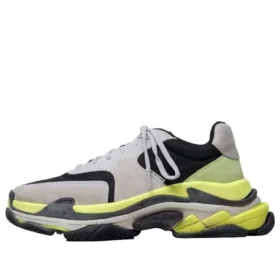 Triple S Sneaker’lar “Açık Gri Neon Sarı” 533888W09T21293