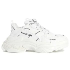 Triple S Sneaker’lar “All Over Logo – Beyaz” 524039W2FA19010