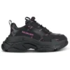 Triple S Sneaker’lar “All Over Logo – Siyah Pembe” 524039W2FA11050