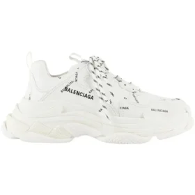 Triple S Sneaker’lar “Allover Logo – Beyaz” 536737W2FA19010