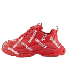 Triple S Sneaker’lar “Allover Logo Red” 536737W2FAB6090