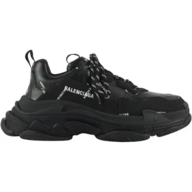 Triple S Sneaker’lar “Allover Logo – Siyah” 536737W2FA11090