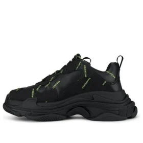 Triple S Sneaker’lar “Allover Logo – Siyah Floresan Sarı” 536737W2FA11070
