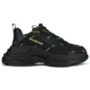 Triple S Sneaker’lar “Allover Logo – Siyah Floresan Sarı” 536737W2FA11070