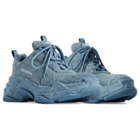 Triple S Sneaker’lar “Blue Denim” 524039W2DEN4000