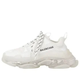 Triple S Sneaker’lar “Şeffaf Taban – Beyaz” 541624W2FB19000
