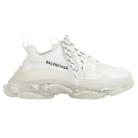 Triple S Sneaker’lar “Şeffaf Taban – Beyaz” 541624W2FB19000