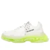 Triple S Sneaker’lar “Şeffaf Taban – Beyaz Floresan Sarı” 541624W2FR19073