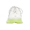 Triple S Sneaker’lar “Şeffaf Taban – Beyaz Floresan Sarı” 541624W2FR19073