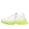 Triple S Sneaker’lar “Şeffaf Taban – Beyaz Floresan Sarı” 544351W2FR19073