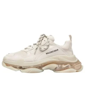 Triple S Sneaker’lar “Şeffaf Taban – Kırık Beyaz” 541624W09O19005