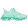 Triple S Sneaker’lar “Şeffaf Taban – Nane Yeşili” 544351W2GA14500
