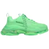 Triple S Sneaker’lar “Şeffaf Taban – Neon Yeşil” 541624W2CF13801