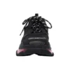 Triple S Sneaker’lar “Şeffaf Taban – Siyah Pembe Neon” 541624W2FR11053