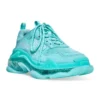 Triple S Sneaker’lar “Şeffaf Taban Turkuaz” 541624W2GA14590