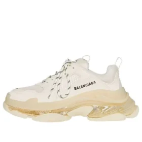 Triple S Sneaker’lar “Şeffaf Taban – Yumurta Kabuğu” 544351W2GA19100