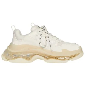 Triple S Sneaker’lar “Şeffaf Taban – Yumurta Kabuğu” 544351W2GA19100