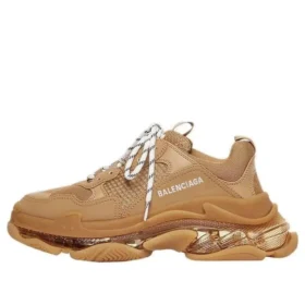 Triple S Sneaker’lar “Şeffaf Tabanlı Kahverengi” 541624W2GA12706