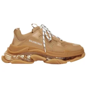 Triple S Sneaker’lar “Şeffaf Tabanlı Kahverengi” 541624W2GA12706