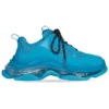Triple S Sneaker’lar “Şeffaf Tabanlı Mavi” 541624W2GA14810