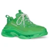 Triple S Sneaker’lar “Şeffaf Tabanlı Yeşil” 541624W2GA13510