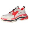 Triple S Sneaker’lar “Gri Kırmızı” 536737W09OH6495
