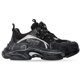Triple S Sneaker’lar “Siyah” 524039W3SRB1090