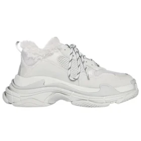 Triple S Sneaker’lar “Suni Kürk – Gri” 668562W3CQ51210